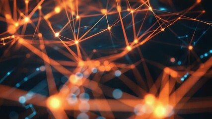 Plexus abstract technology background connecting lines and dots