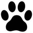 © lucifer - Black Dog paw print silhouette icon PNG | Minimal Flat Silhouette Icon Download