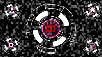 NETWORK SECURITY  and Network Concept. Virtual Screen of Future and System with Inscription: Business, Technology, Internet and network concept. Coaching mentoring education business training dev