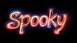 © STOCKER - spooky Glowing Text Effect on black background