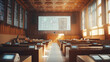 © Fidel - Modern Conference Room with Digital Screens and Wooden Interior