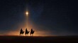 © Mas Billart - Sacred Journey of the Three Wise Men Following the Luminous Star of Bethlehem