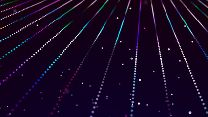 Wall Mural - Polygonal background with dots and lines. Network connection structure. Science and technology. 3d