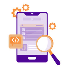 Mobile App Development Illustration