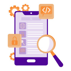 Mobile App Development Illustration