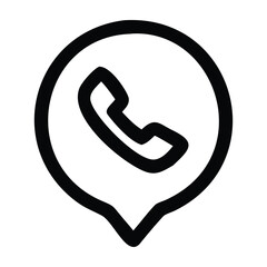3d glossy phone call button symbol for business communication vector illustration