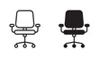 © Masuda Akthar - Office chair vector icon set