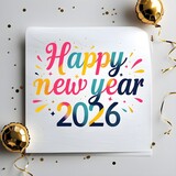 new years card design with diffrent colors