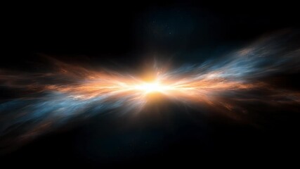 Wall Mural - Witness the stunning explosion of colors and light from a faraway galaxy, showcasing nature's beauty in the universe's stunning depths.