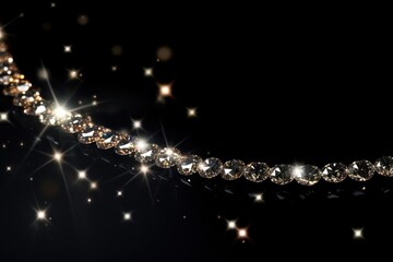 Wall Mural - jewelry chandelier necklace lighting.