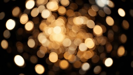 Wall Mural - Abstract Bokeh Background with Warm Golden Lights Creating a Soft and Dreamy Atmosphere