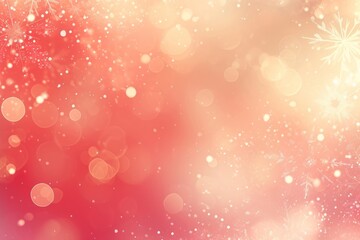 Wall Mural - circle bokeh with snowflake backgrounds outdoors pattern.