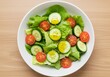 © Sajjad - Low calorie fresh vegetable salad with cucumber, lettuce and cherry tomatoes