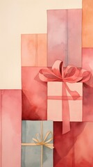 Canvas Print - christmas gifts abstract backgrounds celebration.