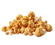 Caramel popcorn, a pile of golden-brown and white popcorn kernels, coated in a thick caramel