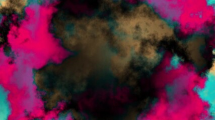 Looped grunge background pattern movement Visualization similar to clouds moving and changing colors and futuristic beautiful and interesting. 3d animation