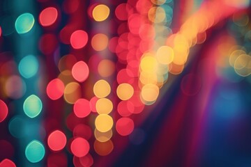 Wall Mural - rollercoster shaped pattern bokeh effect background light backgrounds lighting.