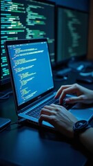 Updating the operating system with a newer, better and improved version. System engineer and programming. Software apps developer and IT revolution. Digital software development..
