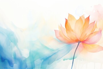 Wall Mural - lotus backgrounds abstract painting.