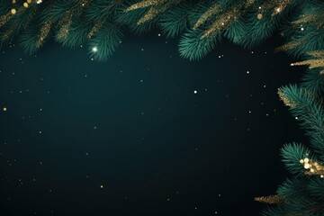 Wall Mural - christmas decoration border christmas backgrounds outdoors.