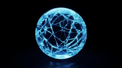Abstract Sphere: Fractured Light and Energy