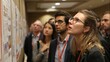 © AI-HAL8 - Conference attendees looking at posters presentation at scientific convention event