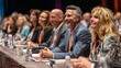 © AI-HAL8 - Corporate event conference business meeting seminar audience listening presentation