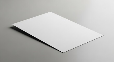 Blank White Paper Mockup.