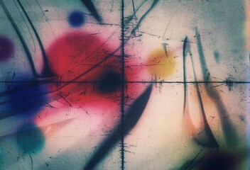 Wall Mural - retro film photo filter overalay effect background, abstract grainy light leaks photo overlay effect
