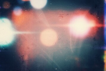 Wall Mural - retro film photo filter overalay effect background, abstract grainy light leaks photo overlay effect