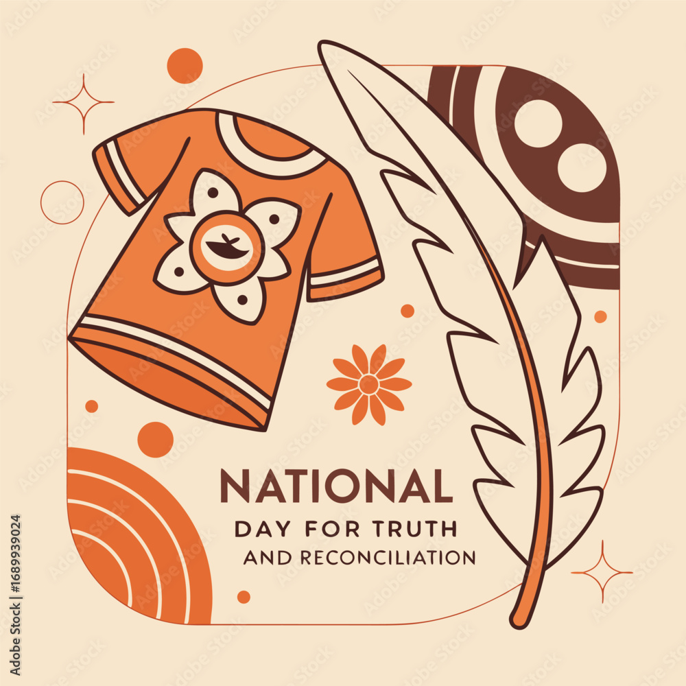 National Day for Truth and Reconciliation Banner Design Stock Vector ...