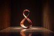 © Taufik - Copper infinity symbol on a marble surface
