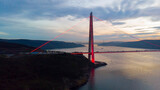 Yavuz Sultan Selim Bridge or the Third Bosphorus Bridge is a bridge built on the north side of the Istanbul Bosphorus overlooking the Black Sea.