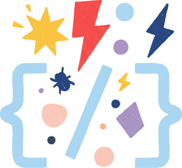 Programming Code Debugging Problem Solving Abstract Vector Illustration