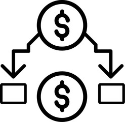 Revenue streams icon design