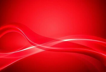 Wall Mural - Abstract red wave, glowing energy, vibrant backdrop, texture, design