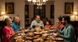 © Farid Nisuki - Happy Multigenerational Family Celebrating Festive Meal Indoors