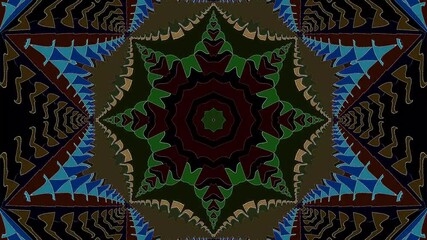 Wall Mural - 3D animation beautiful video colorful abstract bright light energy 4K of smooth lines waves glittering light effect on round shape in center, black background