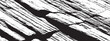 © HexaFrame - Textured black and white pattern resembling cracked wood or stone with diagonal lines for abstract design