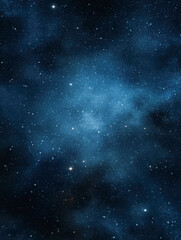 Wall Mural - A breathtaking view of a starry night sky filled with countless stars and a deep blue background.
