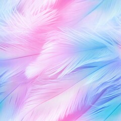 Wall Mural - Pastel feather background
