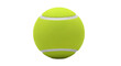© Naveed - Single bright yellow tennis ball close-up isolated PNG with Transparent Background