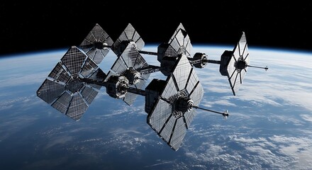 Space Station Array in Orbit.