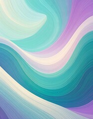 Abstract wavy lines of pastel colors