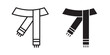 © Iconic Vibe - Scarf icon. Vector illustration with stroke and fill on a white background.