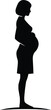 © Best Design221 - Silhouette of a Pregnant Woman Standing in ProfileSilhouette of a Pregnant Woman Standing in Profile