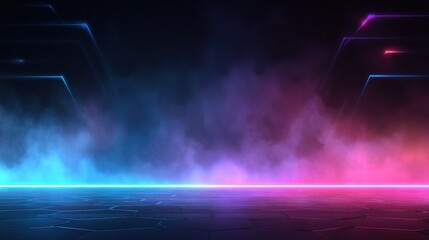 Wall Mural - stunning photo of futuristic esport background for gaming live streaming. esport game tournament com