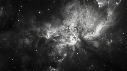 Wall Mural - A cosmic voyage into the vastness of a nebula, filled with stars and mystery.