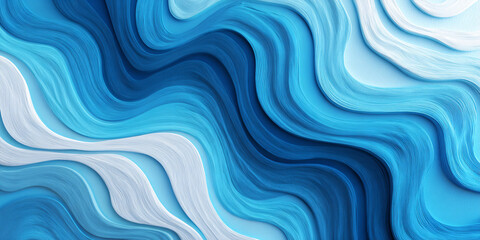 Wall Mural - Abstract wavy background with blue gradient. texture background. banner. white blue gradient.