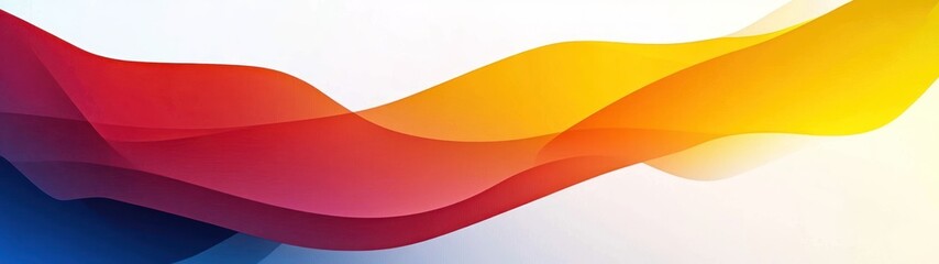 Wall Mural - Abstract Background with Wavy, Vibrant Colors